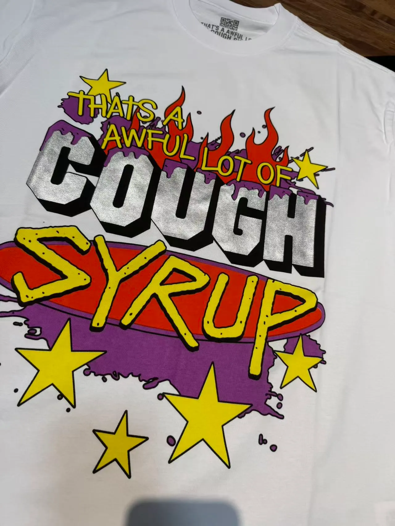 2245# / / ｜ THAT'S A AWFUL LOT OF COUGH SYRUP In Stock T （fabric):32 Sizes（size）：S-M L X L （colour）： / /